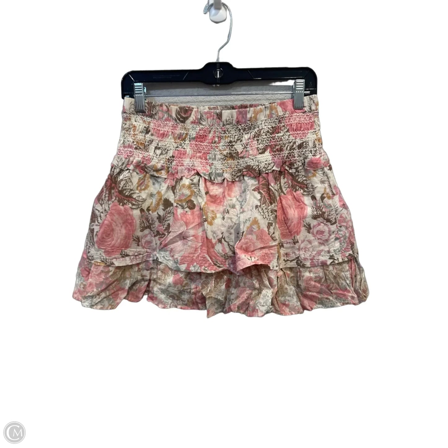 Skirt Mini & Short By Loveshackfancy In Brown & Pink, Size: 12