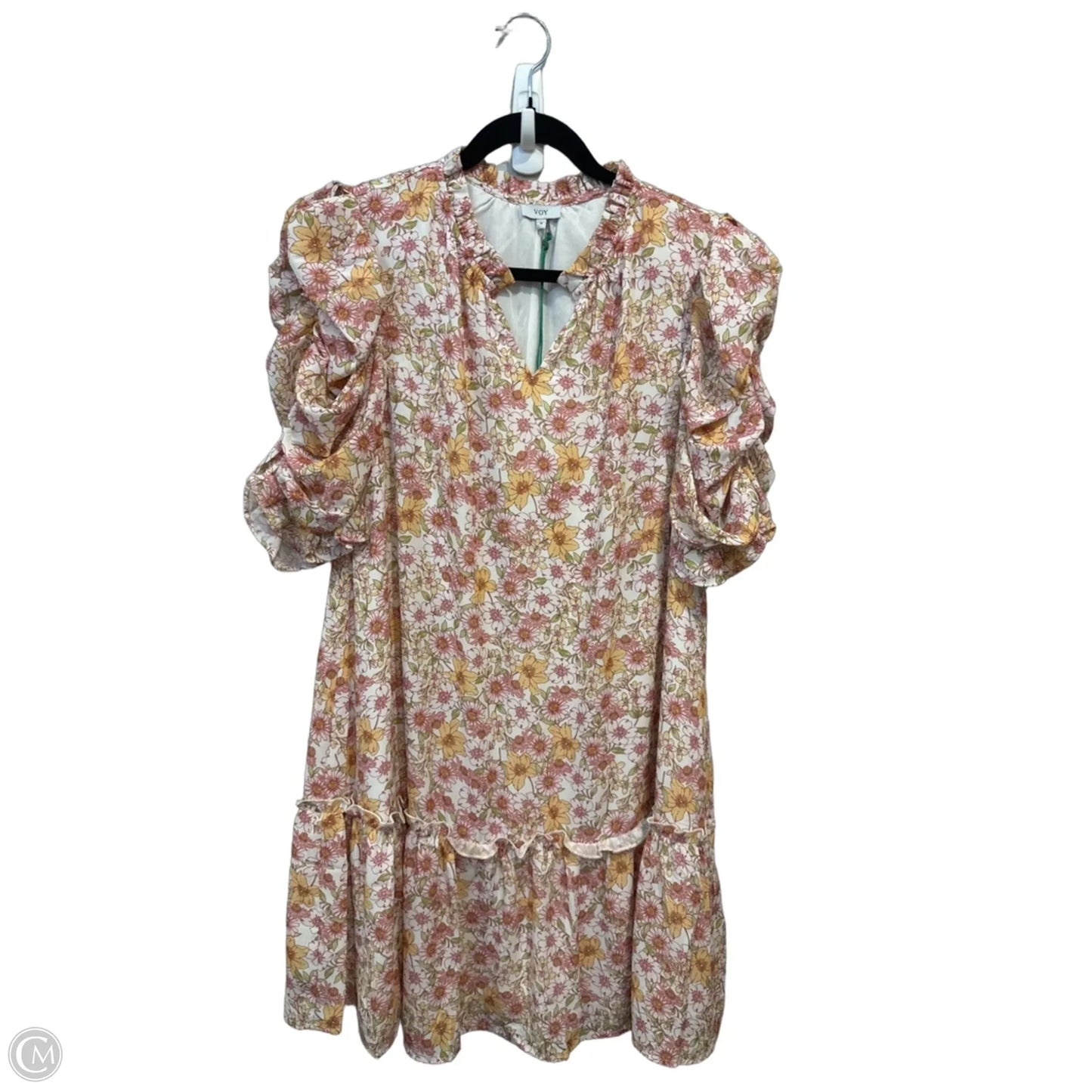Dress Casual Midi By Voy In Floral Print, Size: M