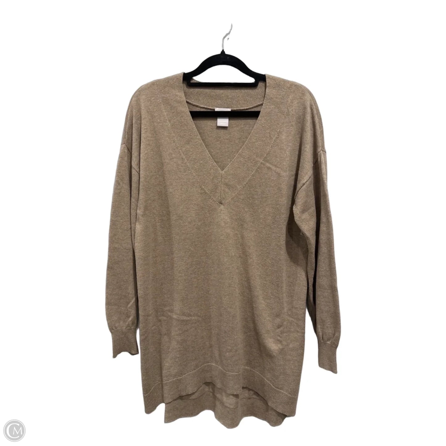 Top Long Sleeve By Chicos In Brown, Size: M