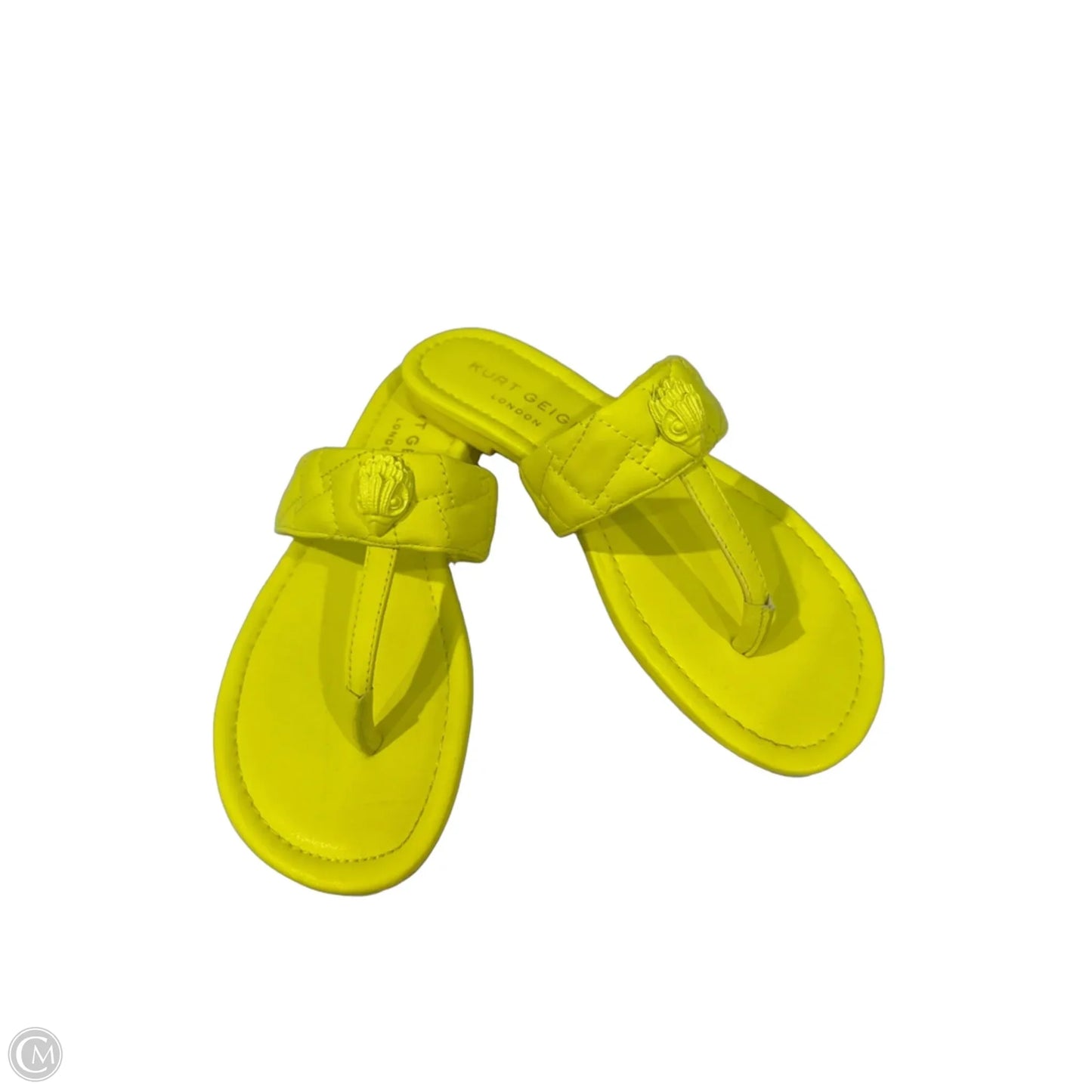Sandals Designer By Kurt Geiger In Yellow, Size: 6
