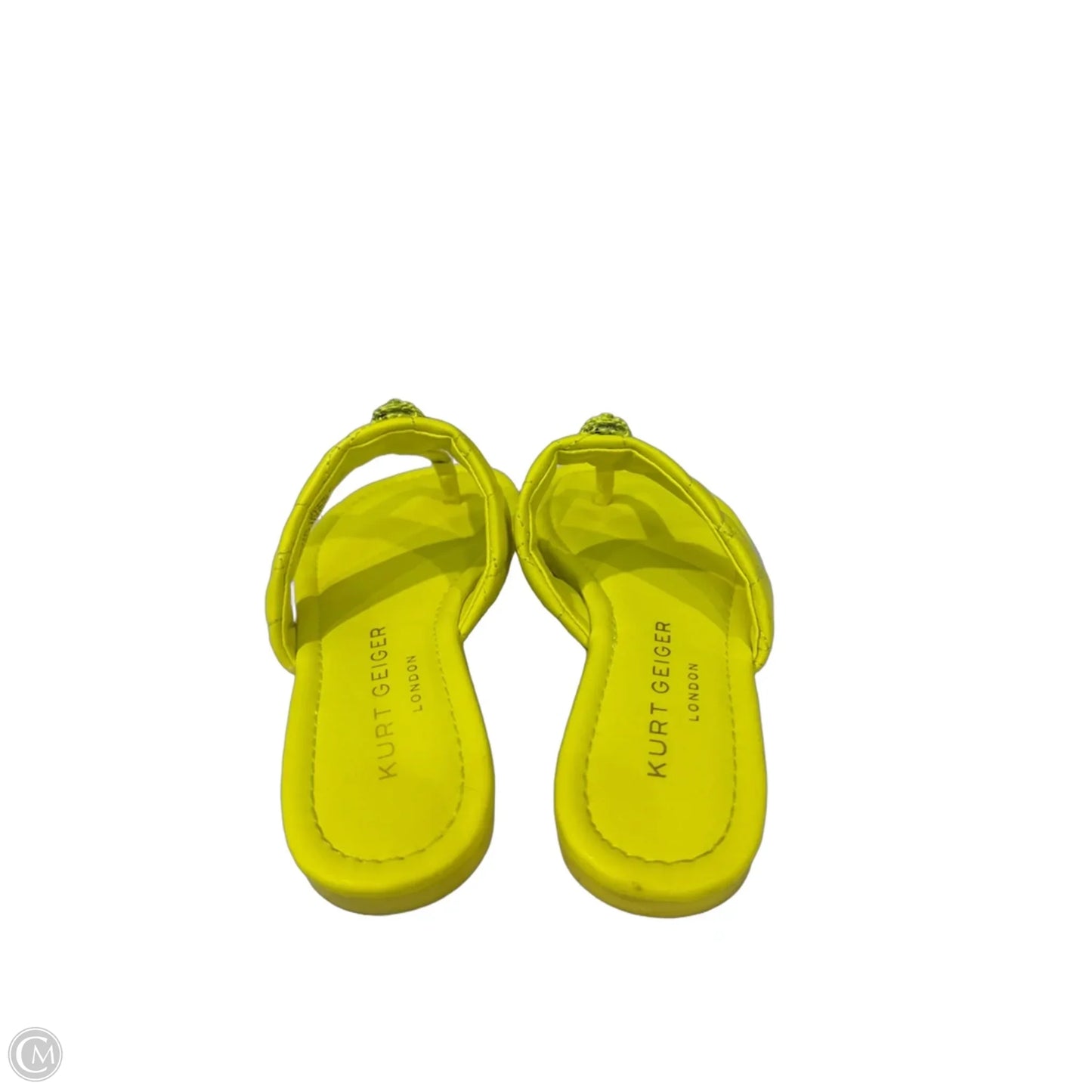 Sandals Designer By Kurt Geiger In Yellow, Size: 6