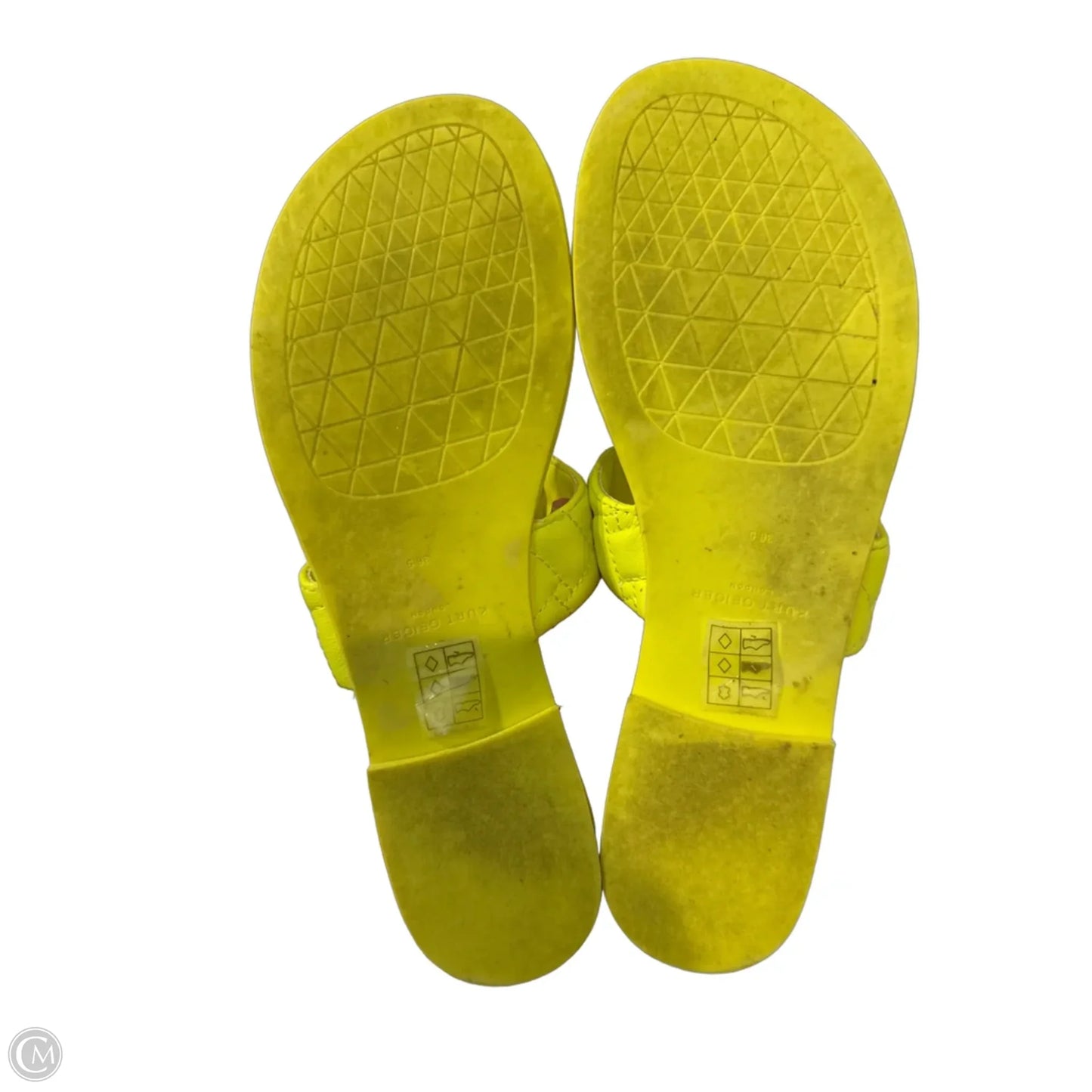 Sandals Designer By Kurt Geiger In Yellow, Size: 6