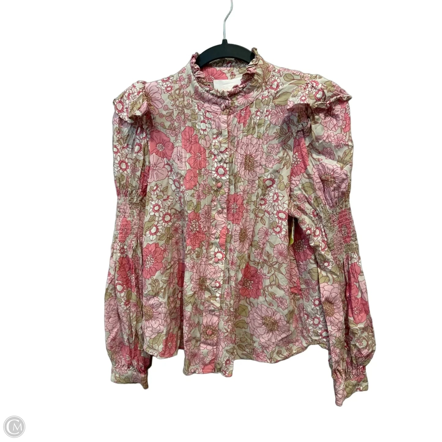 Top Long Sleeve By Clothes Mentor In Floral Print, Size: S