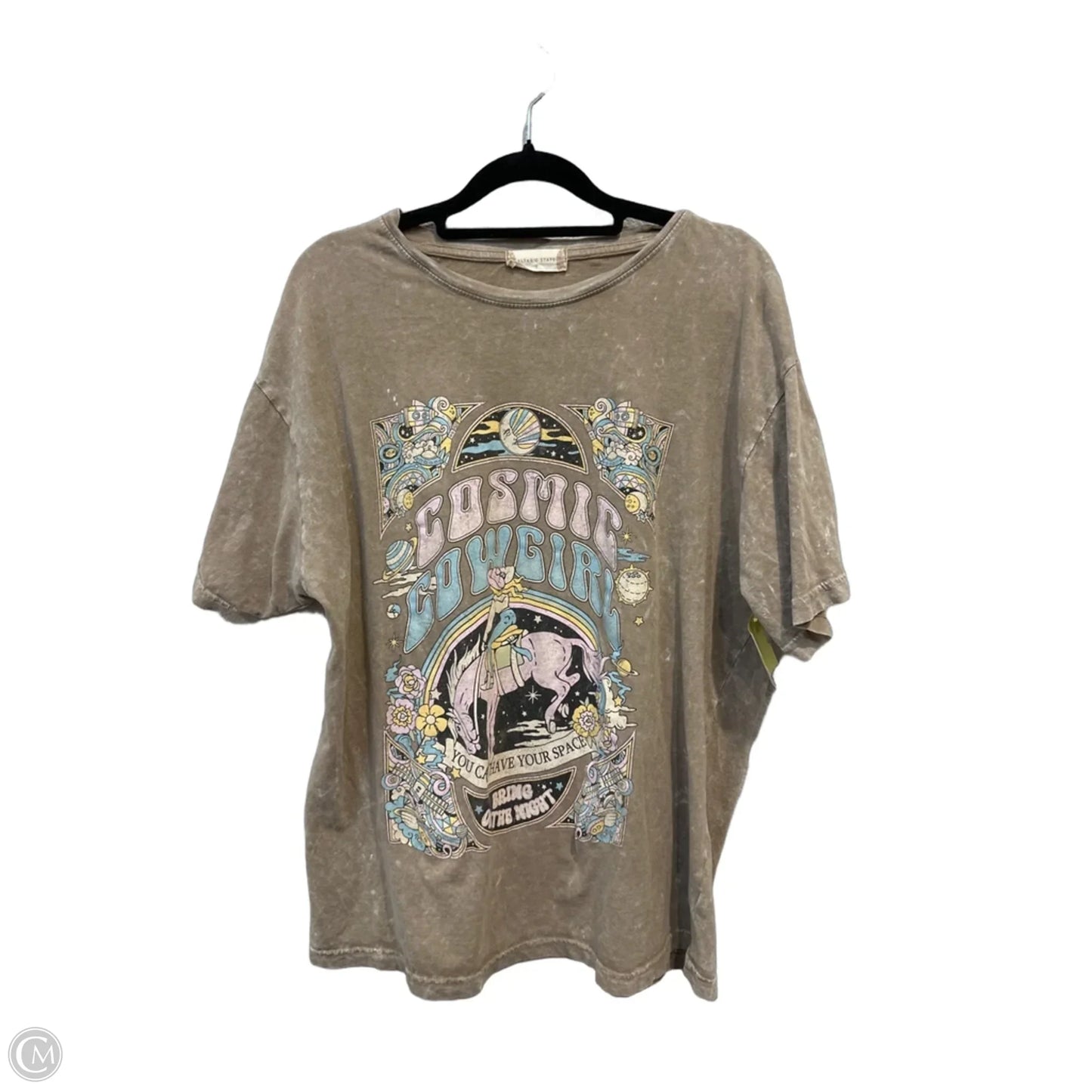 Top Short Sleeve By Altard State In Beige, Size: S