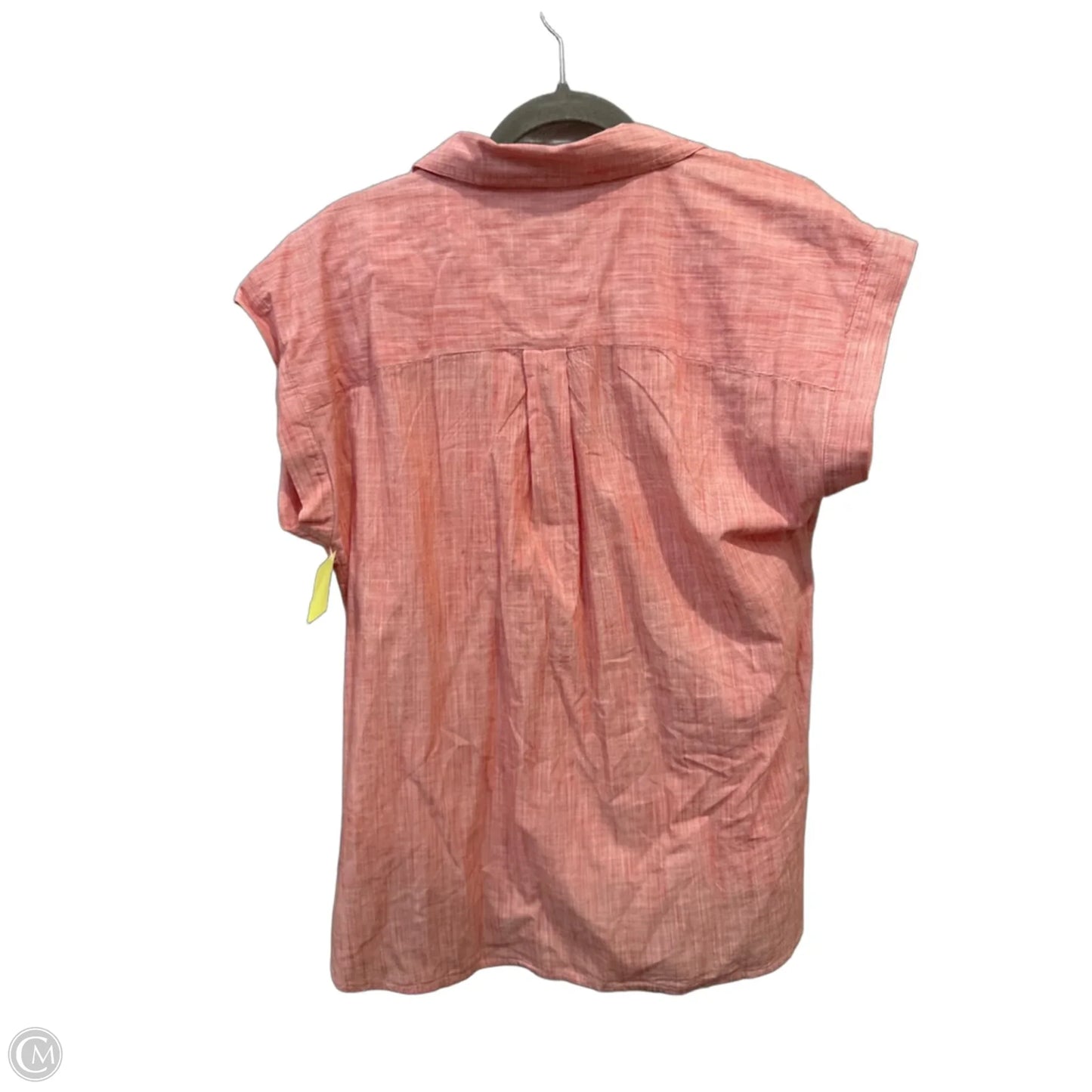 Top Short Sleeve By Loft In Red & White, Size: S
