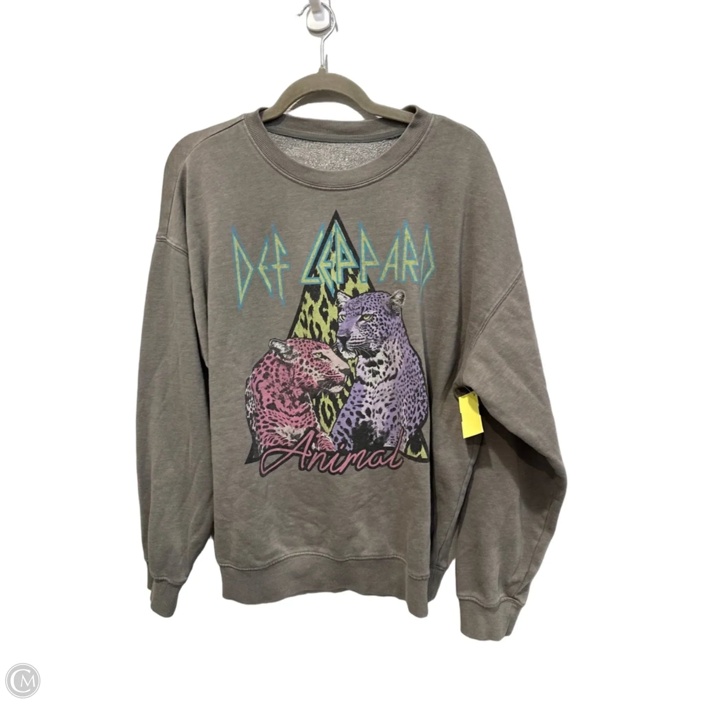 Sweatshirt Crewneck By Clothes Mentor In Grey, Size: S