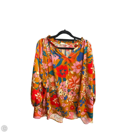 Top Short Sleeve By Entro In Floral Print, Size: S