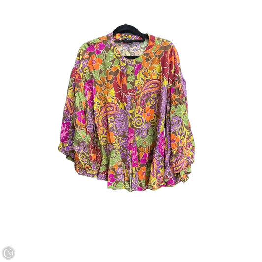 Top Long Sleeve By Fate In Multi-colored, Size: L