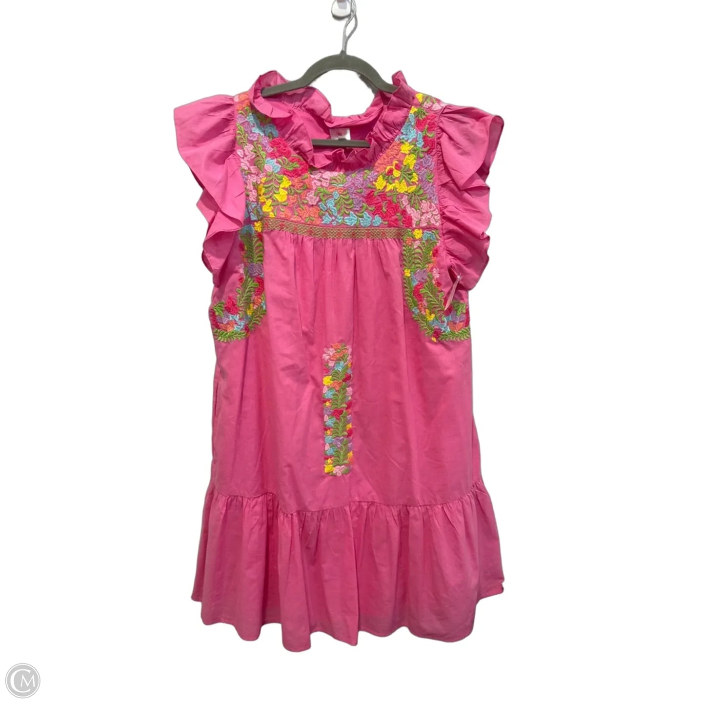 Dress Casual Midi By J.marie In Pink, Size: L