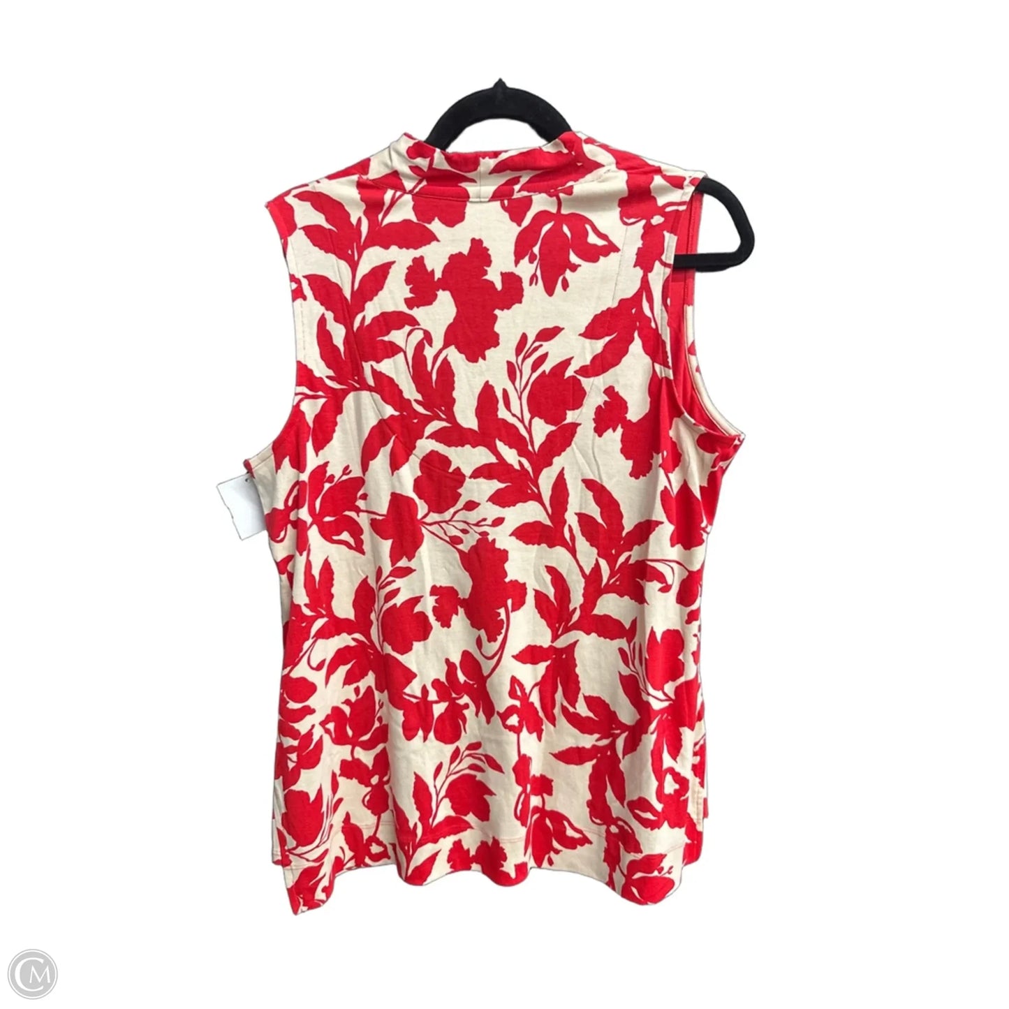 Top Sleeveless By Chicos In Red, Size: Xl