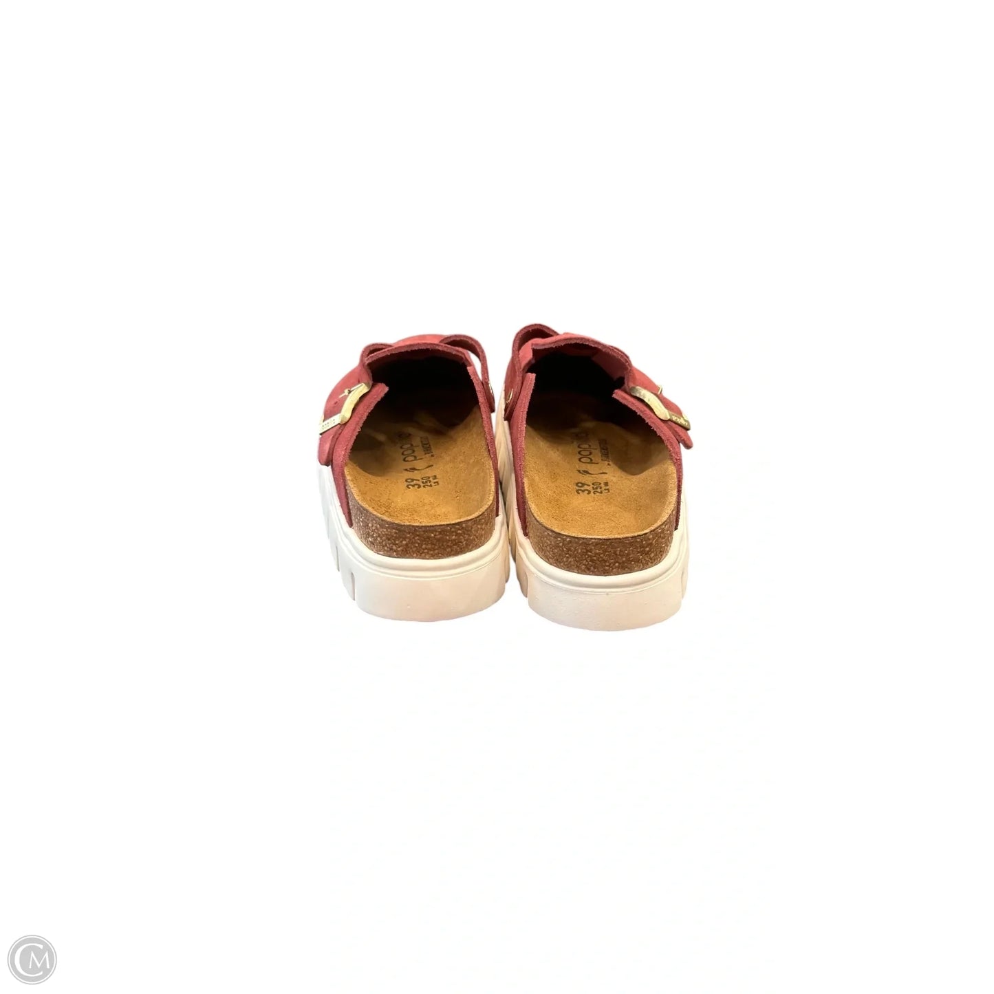 Shoes Flats By Birkenstock In Maroon, Size: 8