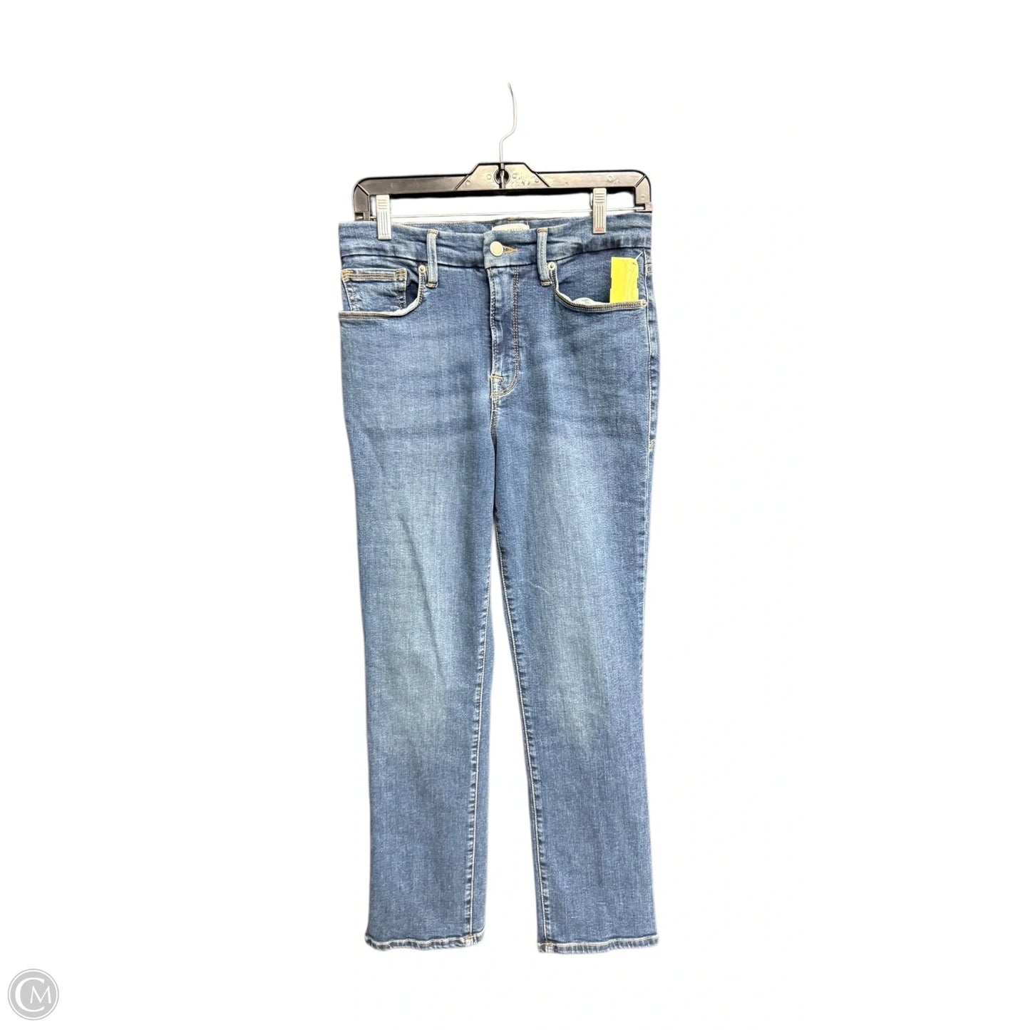Jeans Skinny By Good American In Blue Denim, Size: 8