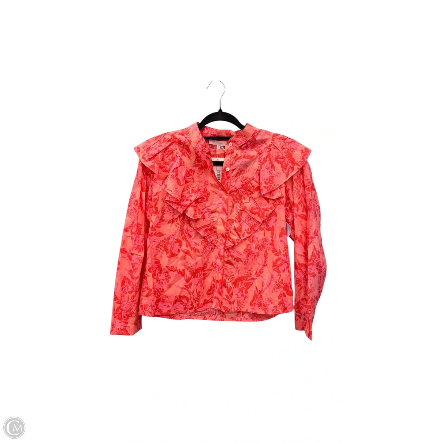 Top Long Sleeve By Olivaceous In Pink, Size: L
