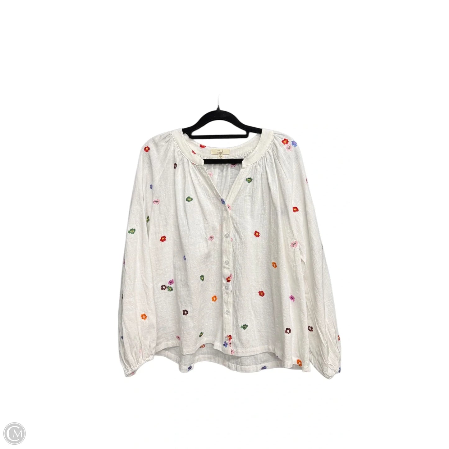 Top Long Sleeve By Easel In Floral Print, Size: L