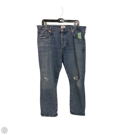 Jeans Straight By Citizens Of Humanity In Blue Denim, Size: 12