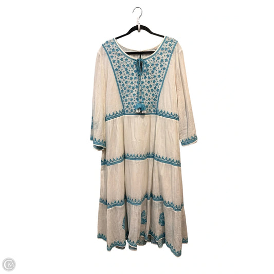Dress Casual Maxi By Clothes Mentor In White, Size: 3x