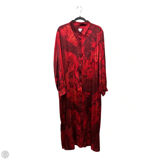 Dress Casual Maxi By Chicos In Red, Size: 2x