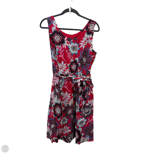 Dress Casual Midi By Talbots In Red, Size: 10