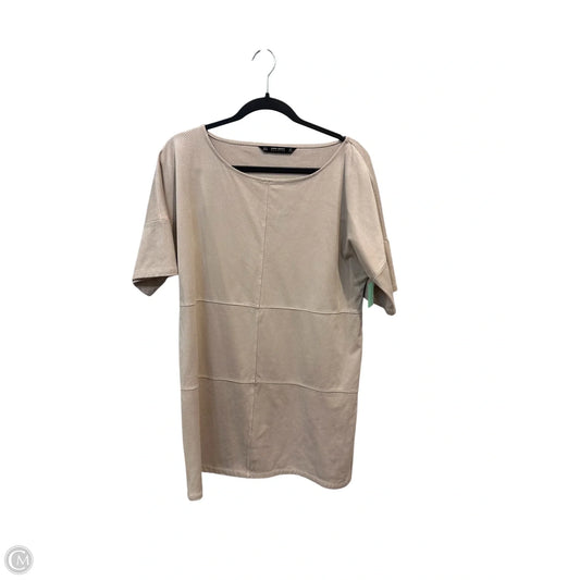 Dress Casual Short By Zara Basic In Beige, Size: M