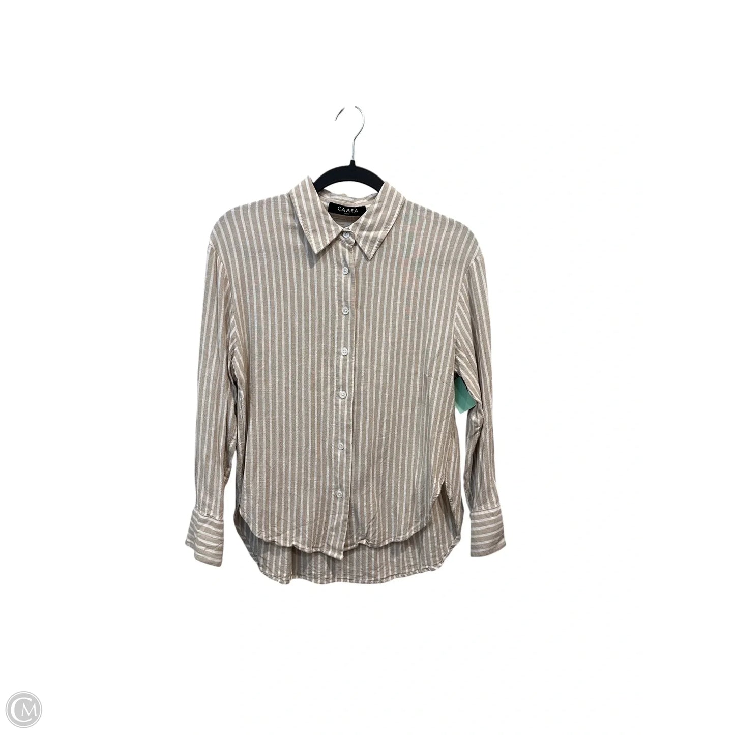 Top Long Sleeve By Clothes Mentor In Beige, Size: S