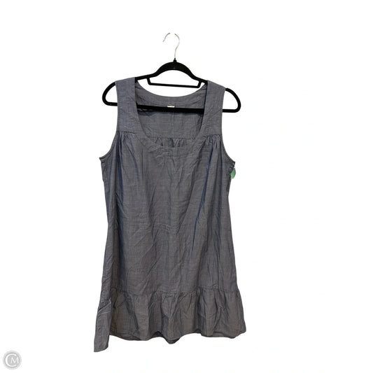 Dress Casual Midi By J. Crew In Blue Denim, Size: L