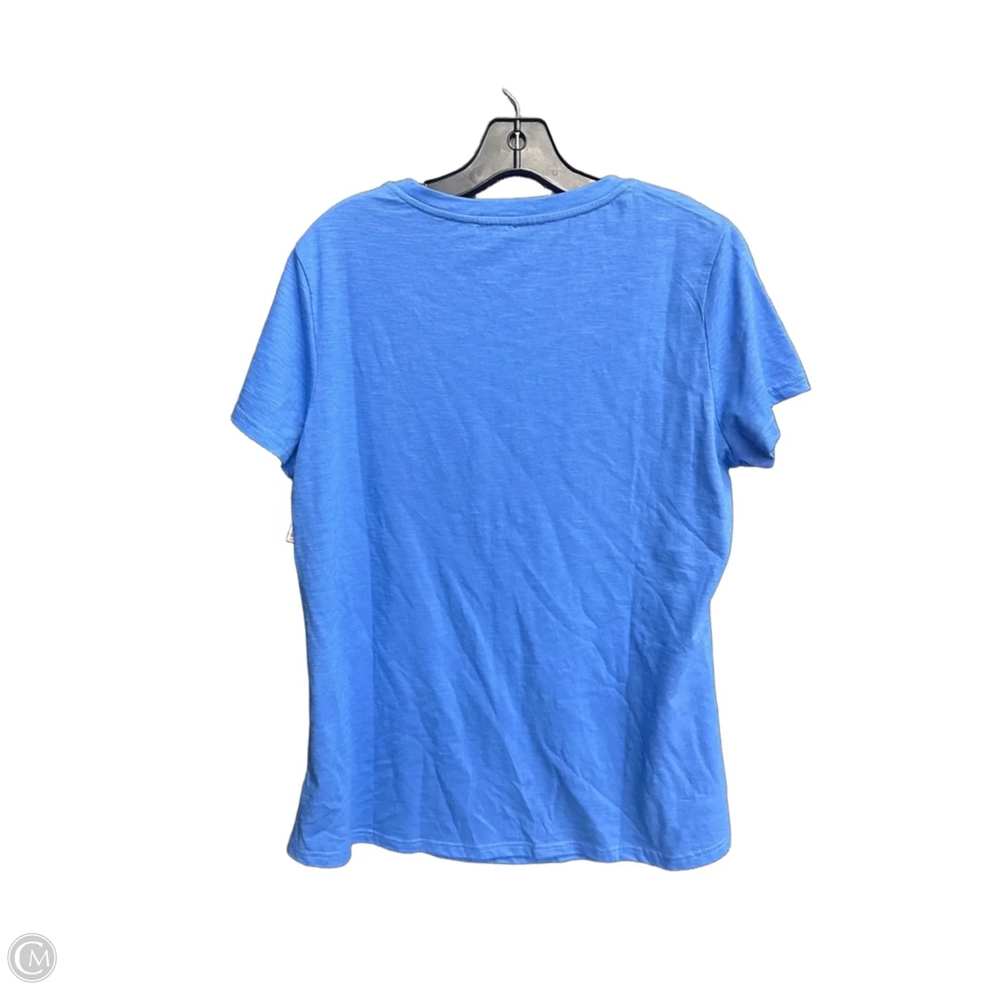 Top Short Sleeve By Hannah In Blue, Size: L