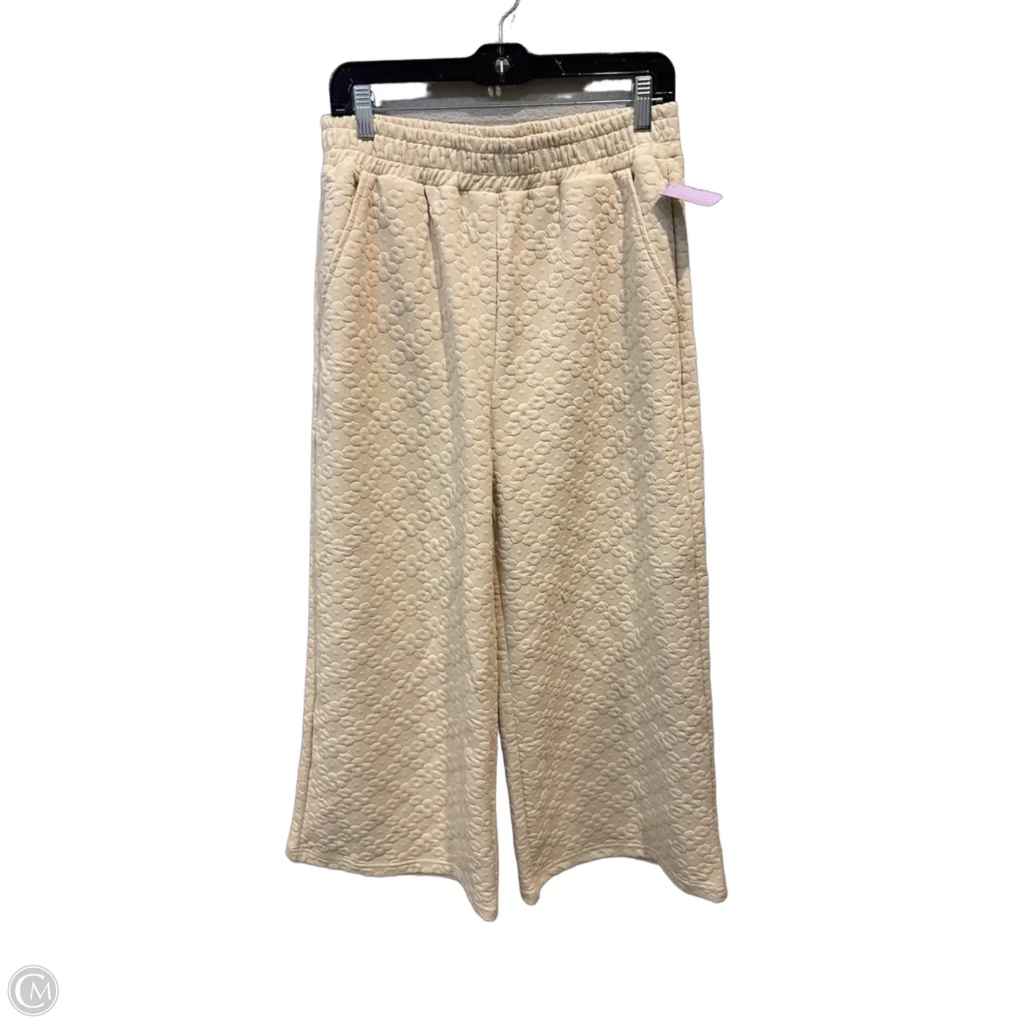 Top 2pc Short Sleeve By See And Be Seen In Cream, Size: L