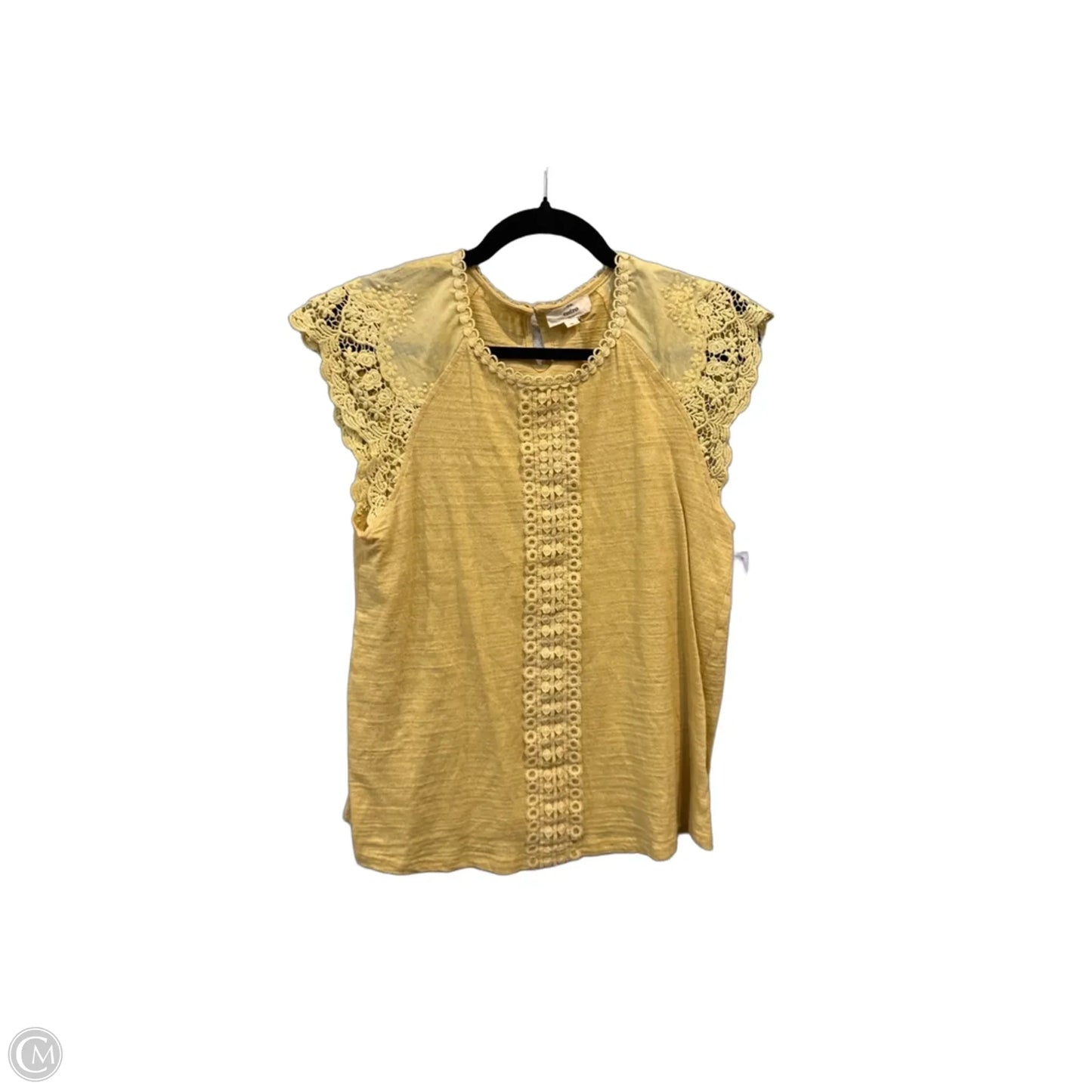 Top Sleeveless By Entro In Yellow, Size: S