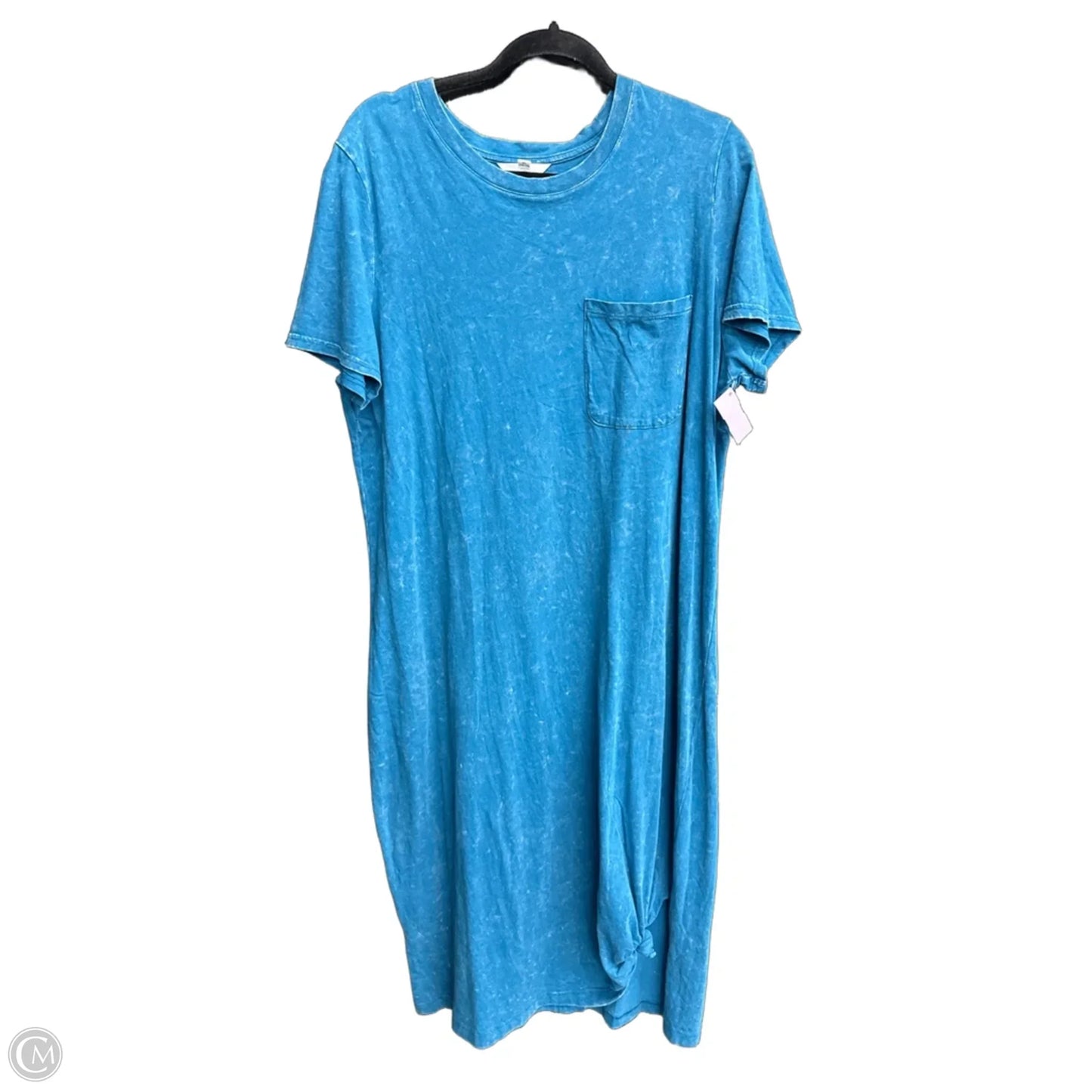 Dress Casual Maxi By Time And Tru In Blue, Size: Xl