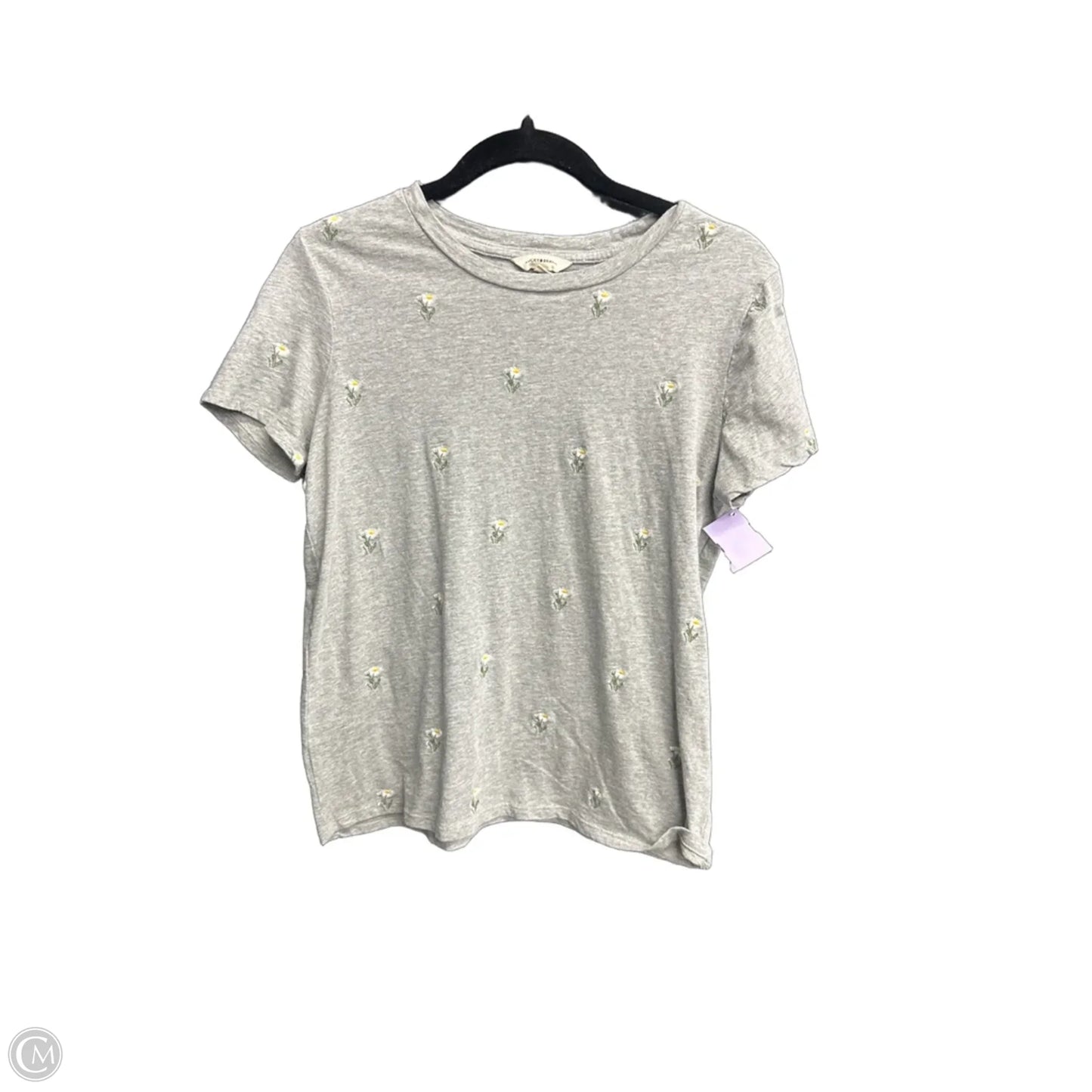 Top Short Sleeve By Lucky Brand In Grey, Size: S