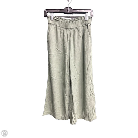 Pants Linen By Loft In Green, Size: Xs
