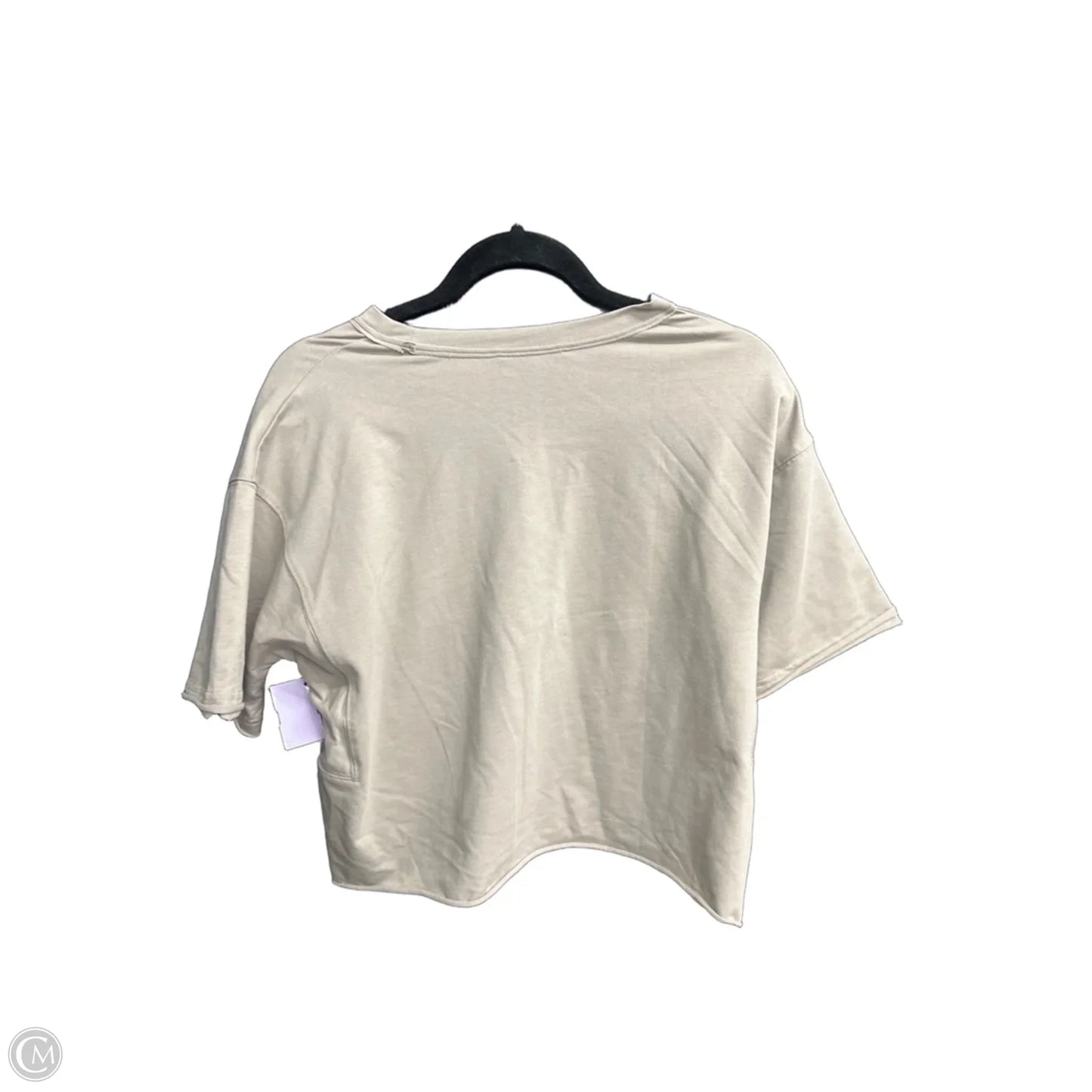 Top Short Sleeve By Clothes Mentor In Beige, Size: S