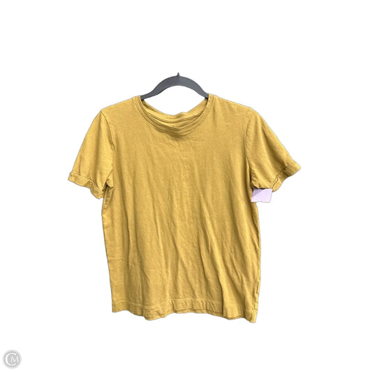 Top Short Sleeve Basic By Jockey In Yellow, Size: M