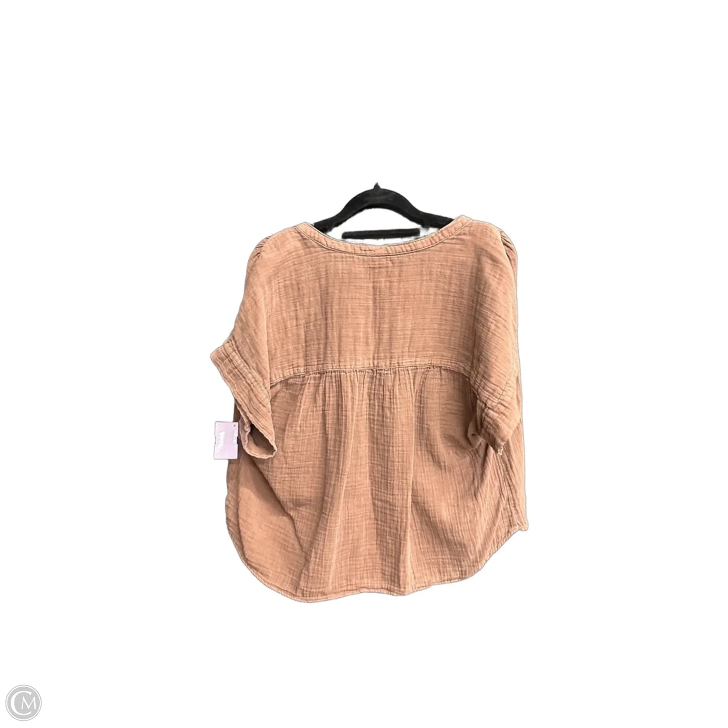 Top 2pc Short Sleeve By Gap In Brown, Size: S