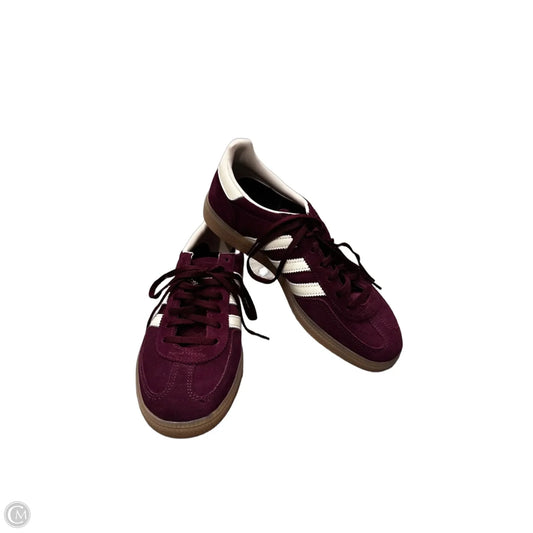 Shoes Sneakers By Adidas In Maroon, Size: 9