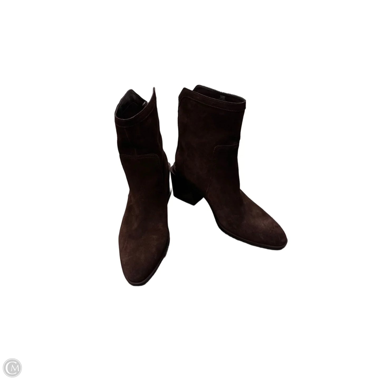 Boots Ankle Heels By Vince Camuto In Brown, Size: 9