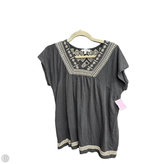 Top Sleeveless By Sonoma In Black, Size: L