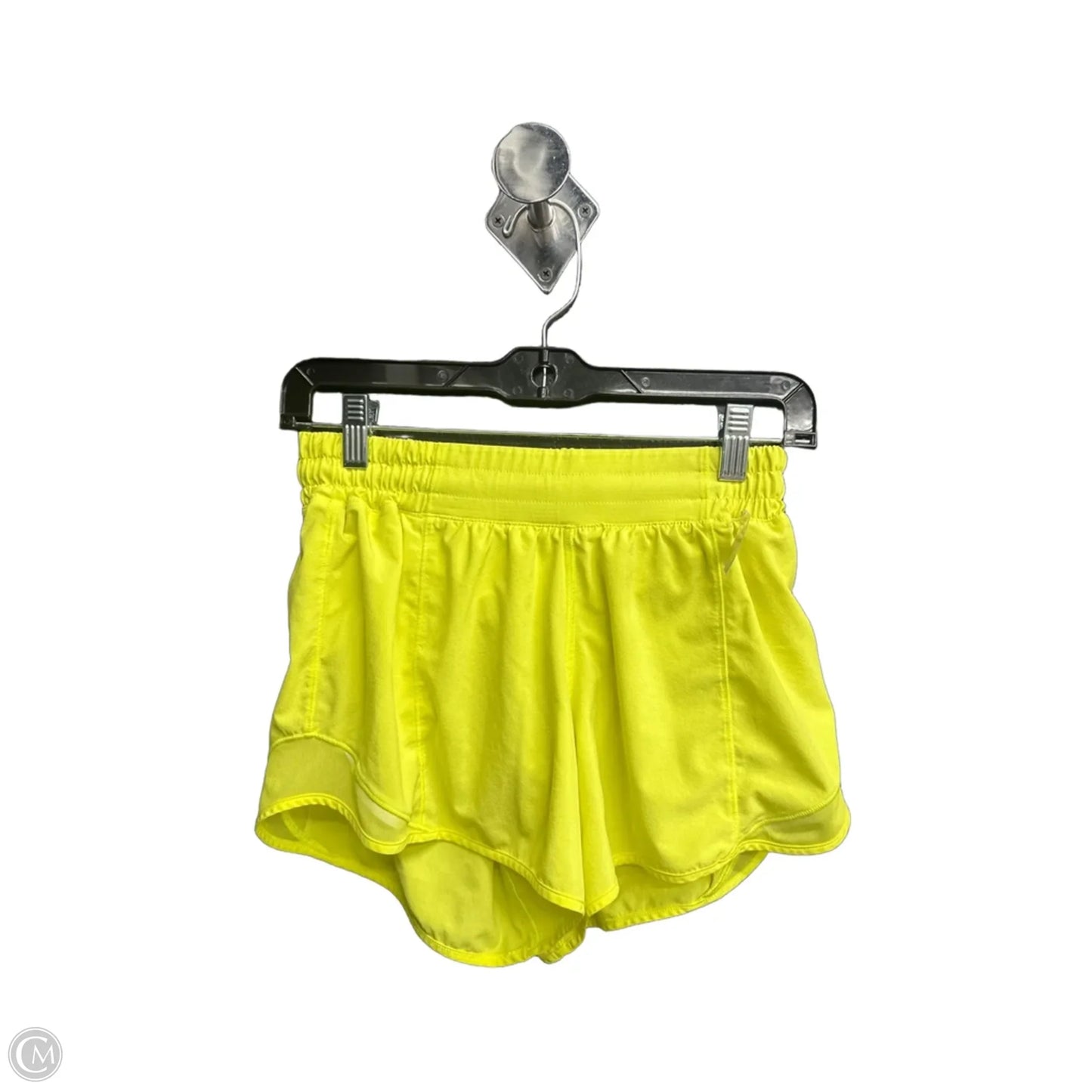 Athletic Shorts By Lululemon In Yellow, Size: 6