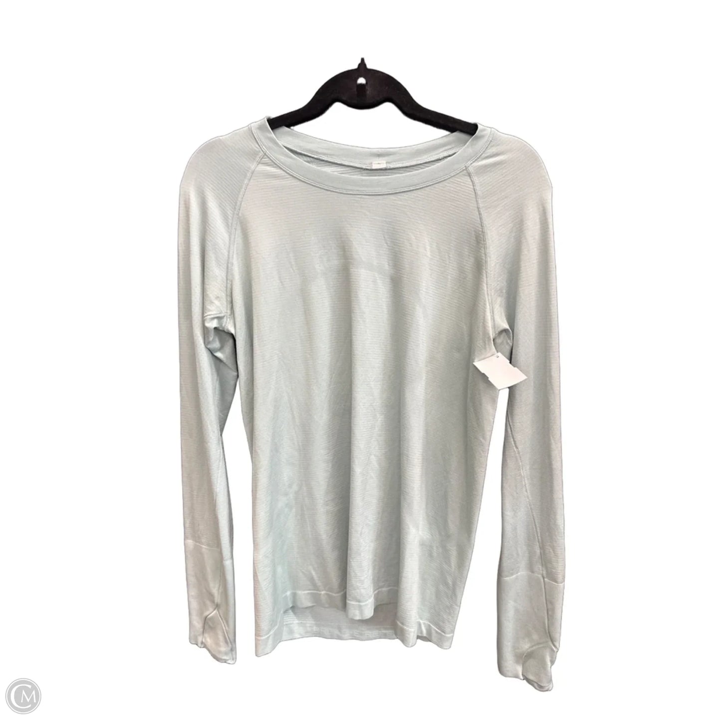 Athletic Top Long Sleeve Collar By Lululemon In Green, Size: M