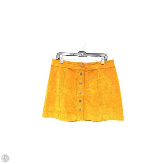 Skirt Mini & Short By Madewell In Yellow, Size: 12