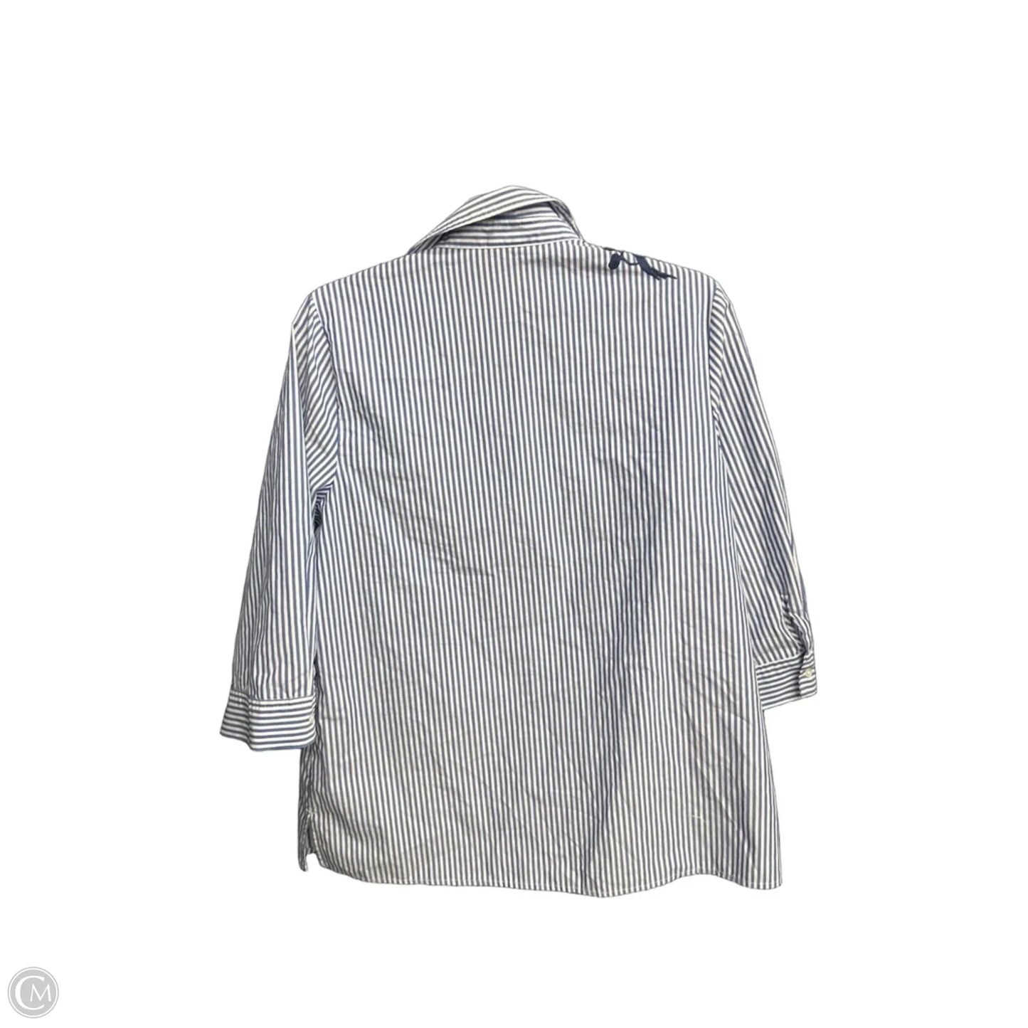 Top Long Sleeve By Chicos In Striped Pattern, Size: L