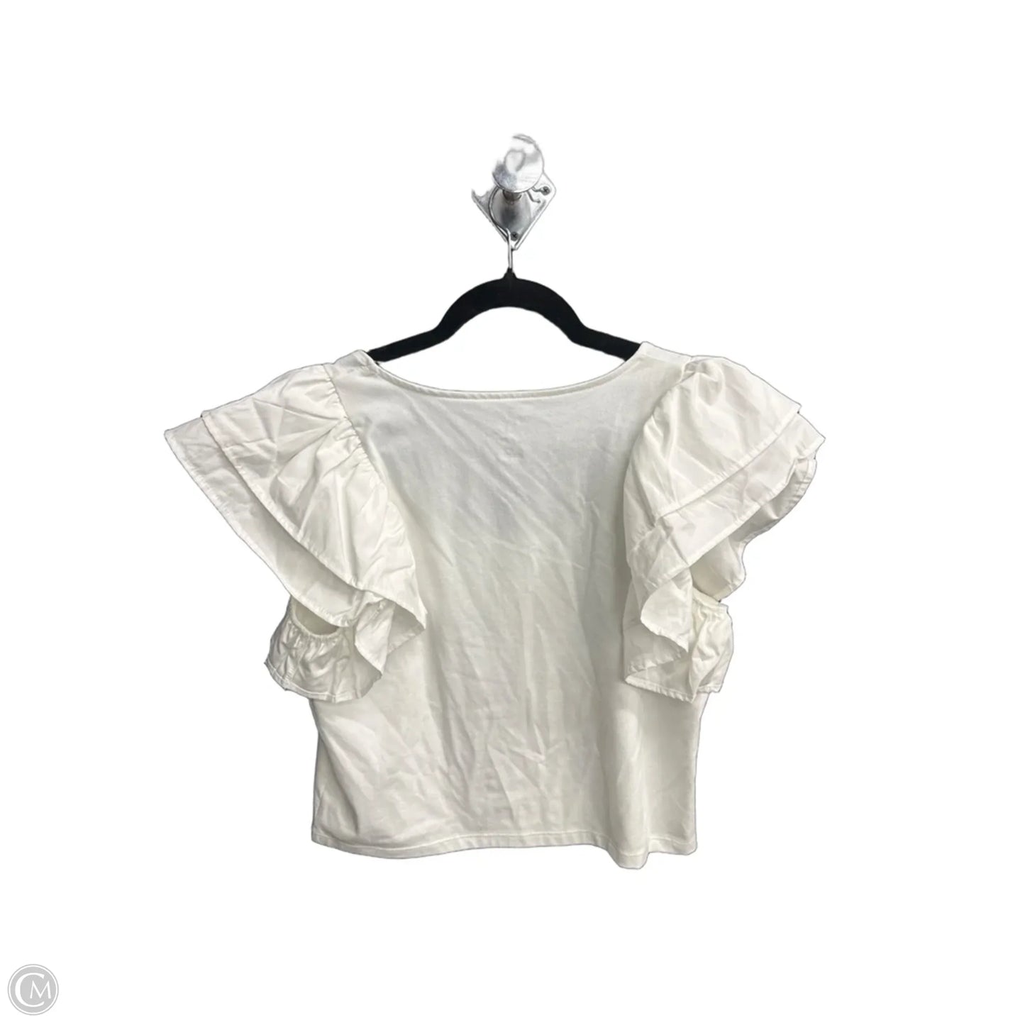 Top Short Sleeve By A New Day In White, Size: M