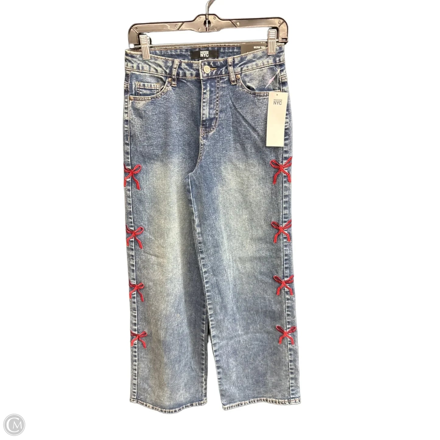 Jeans Straight By Madden Nyc In Blue Denim, Size: 0