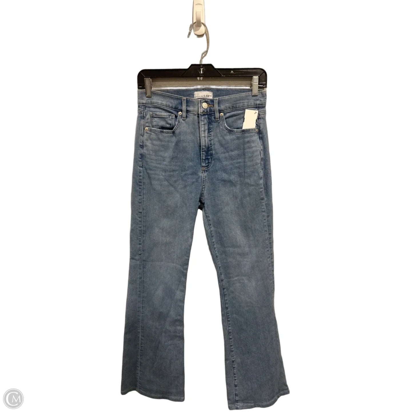 Jeans Boot Cut By Loft In Blue Denim, Size: 4