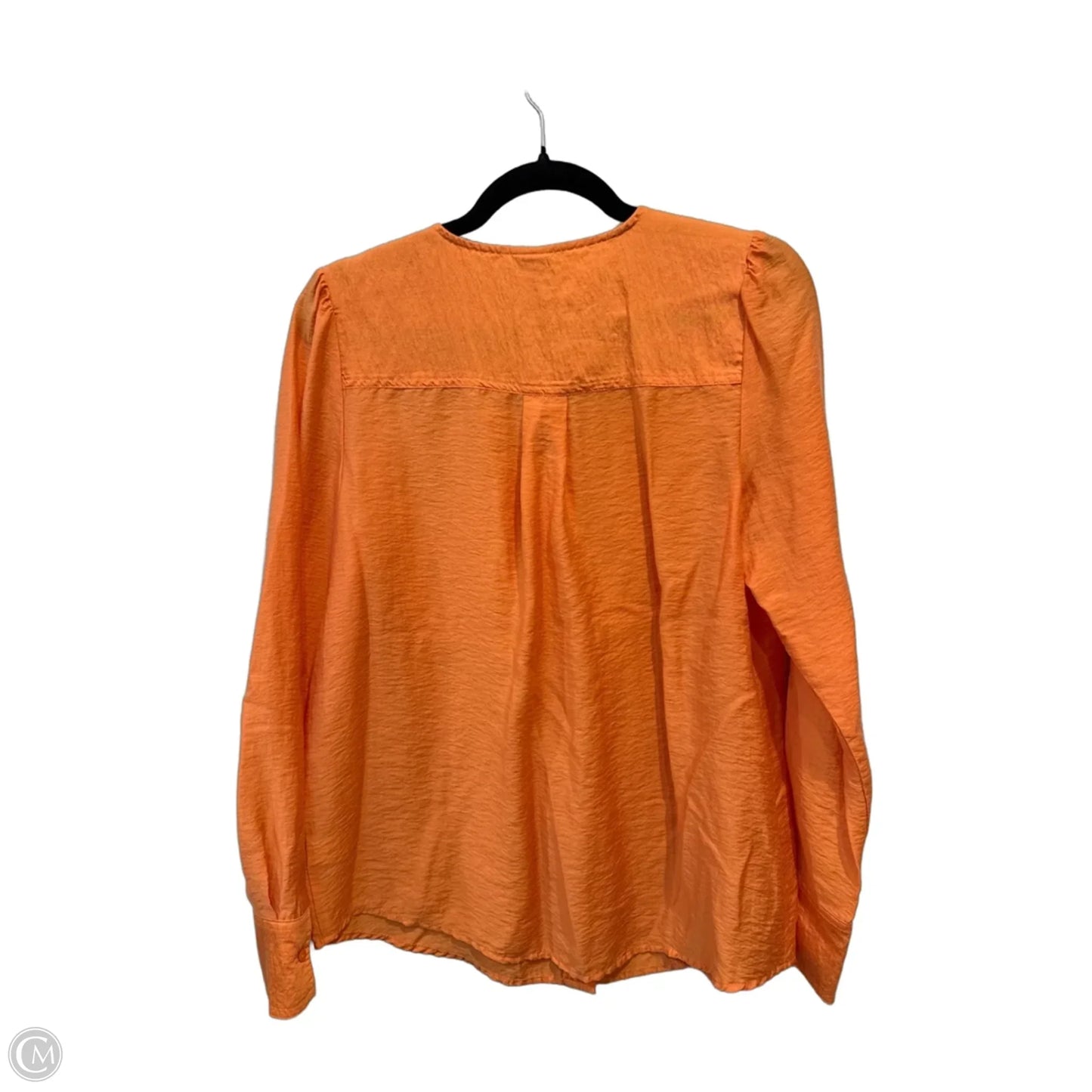 Top Long Sleeve By Worthington In Orange, Size: M