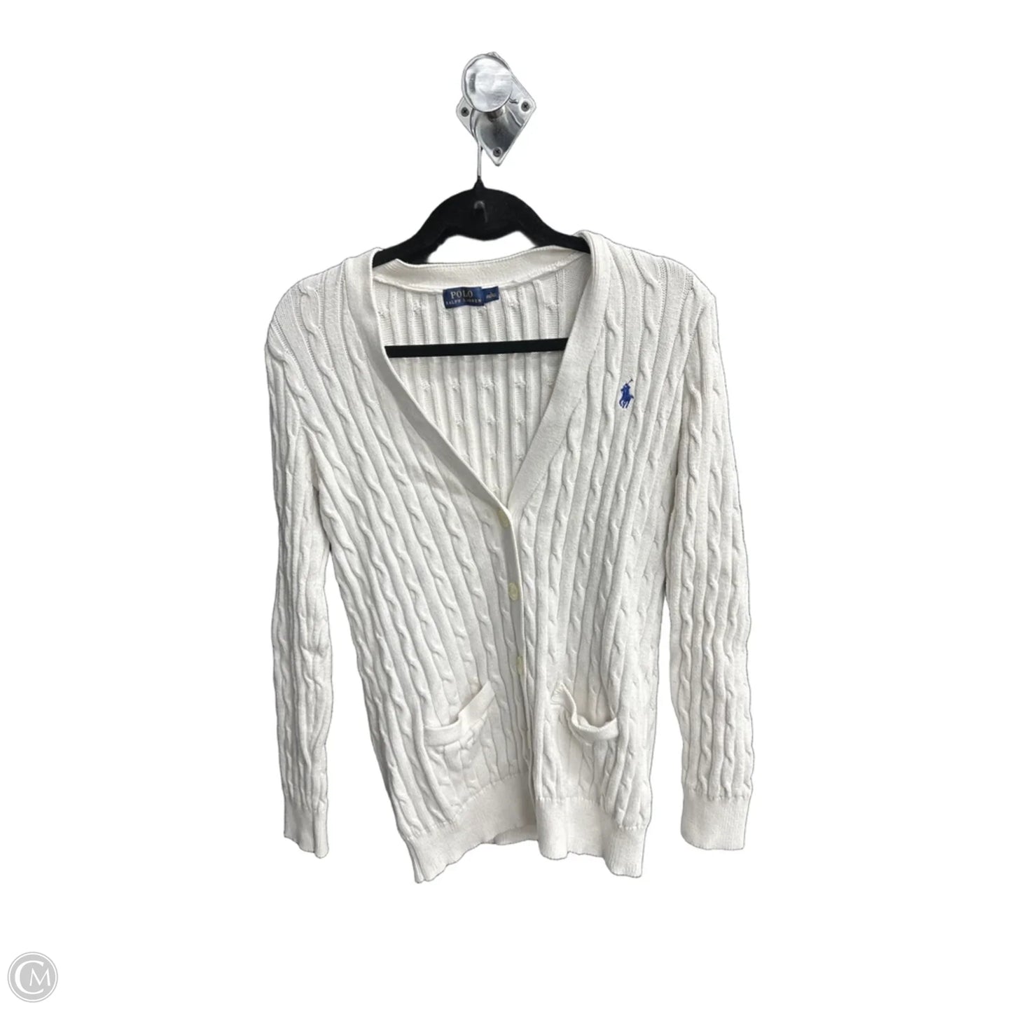Cardigan By Polo Ralph Lauren In White, Size: L