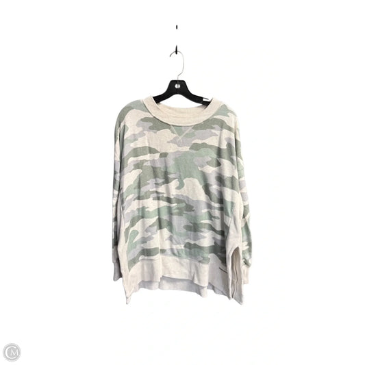 Sweatshirt Crewneck By Aerie In Camouflage Print, Size: L