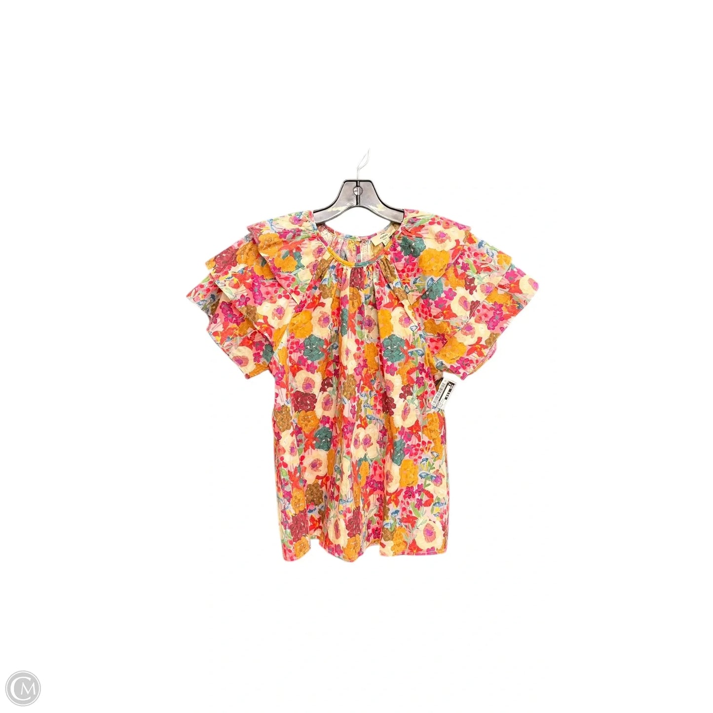 Top Short Sleeve By Entro In Floral Print, Size: S