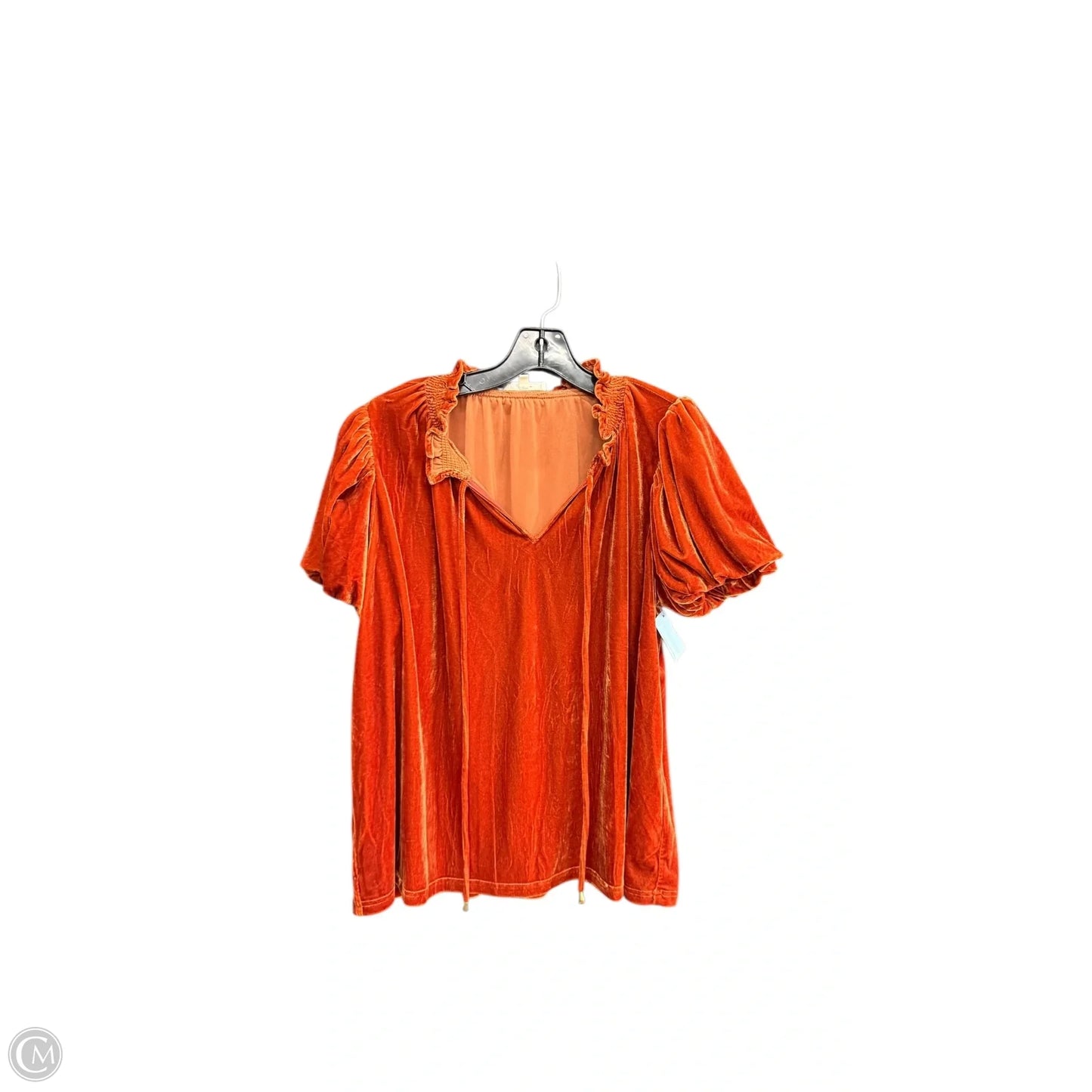 Top Short Sleeve By Entro In Orange, Size: S