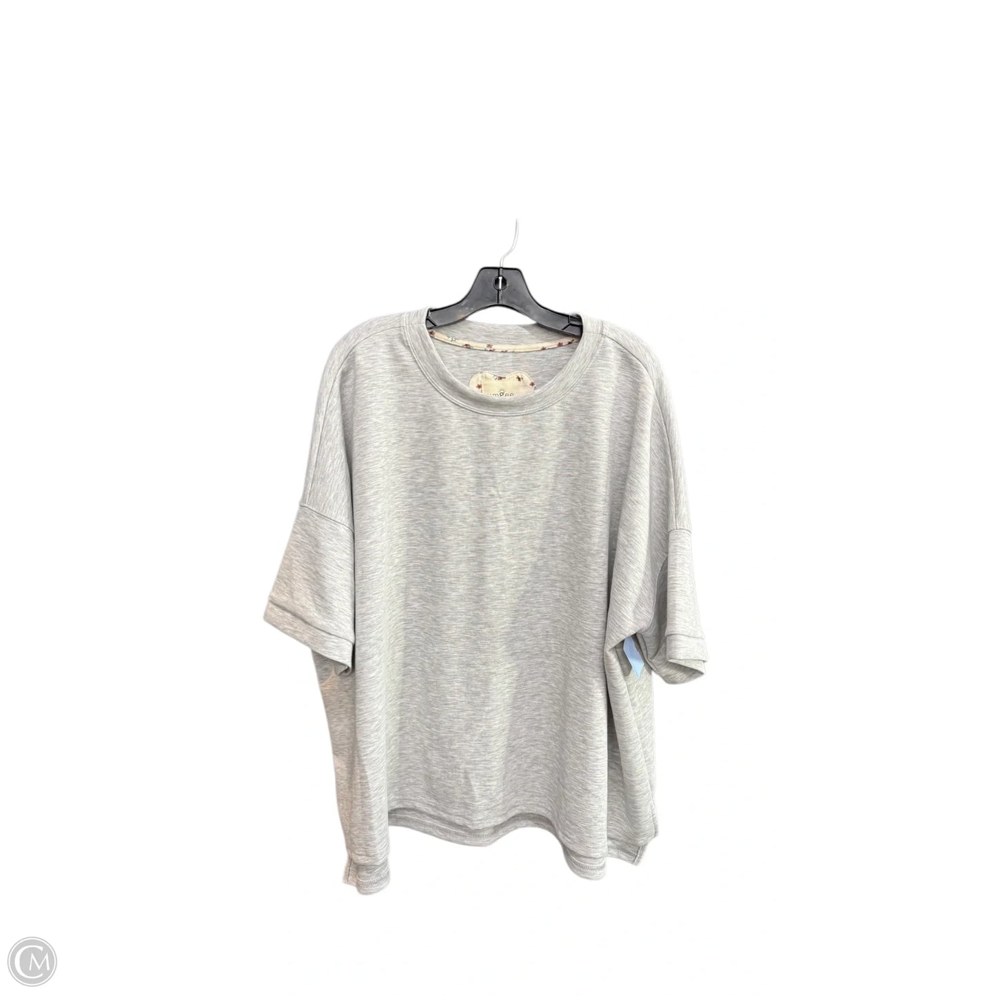 Top Short Sleeve By Umgee In Grey, Size: M